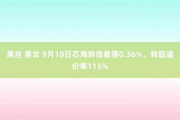 黑丝 美女 9月10日芯海转债着落0.36%，转股溢价率115%