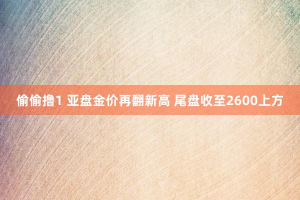 偷偷撸1 亚盘金价再翻新高 尾盘收至2600上方