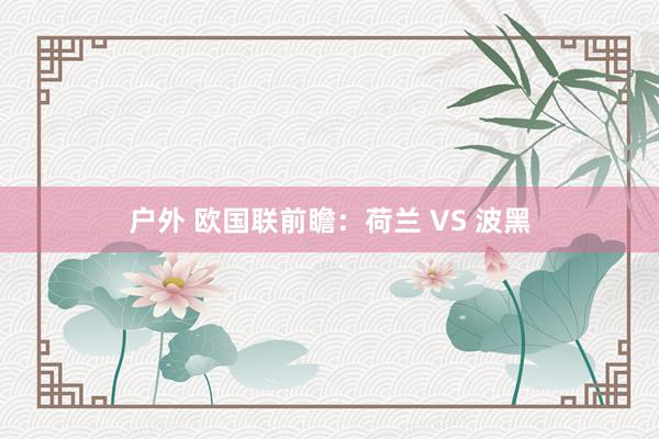 户外 欧国联前瞻：荷兰 VS 波黑