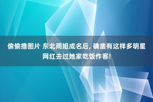 偷偷撸图片 东北雨姐成名后, 确凿有这样多明星网红去过她家吃饭作客!