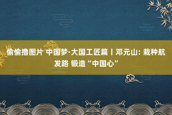 偷偷撸图片 中国梦·大国工匠篇丨邓元山: 栽种航发路 锻造“中国心”