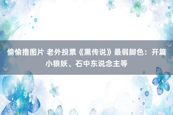 偷偷撸图片 老外投票《黑传说》最弱脚色：开篇小狼妖、石中东说念主等