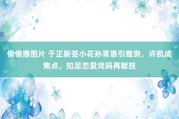 偷偷撸图片 于正新签小花孙寈惠引推测，许凯成焦点，知足恋爱戏码再献技