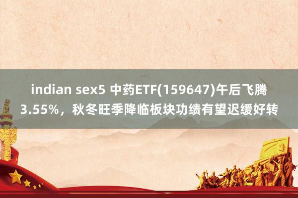 indian sex5 中药ETF(159647)午后飞腾3.55%，秋冬旺季降临板块功绩有望迟缓好转