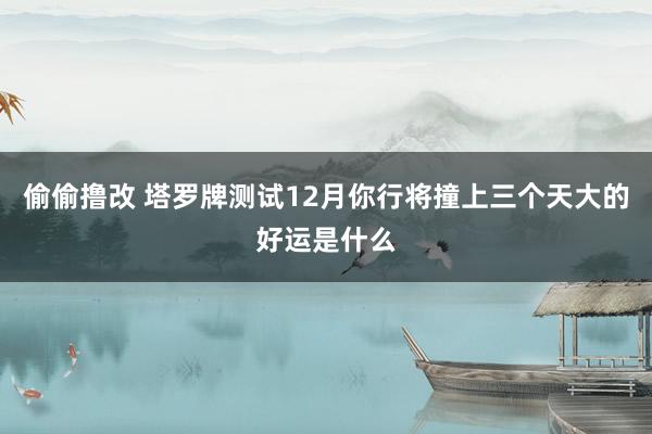 偷偷撸改 塔罗牌测试12月你行将撞上三个天大的好运是什么