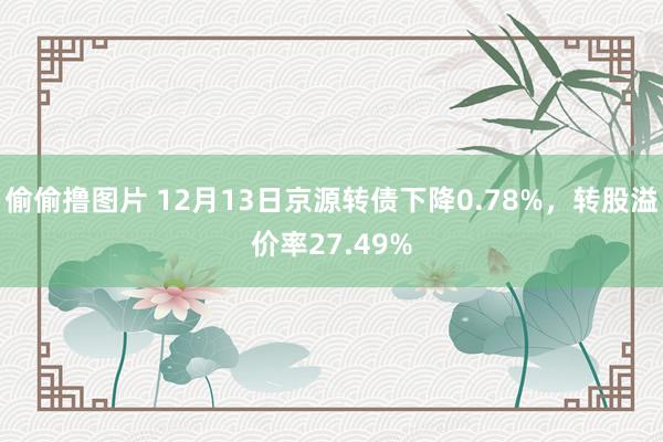 偷偷撸图片 12月13日京源转债下降0.78%，转股溢价率27.49%