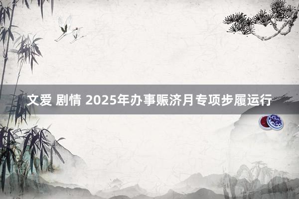 文爱 剧情 2025年办事赈济月专项步履运行