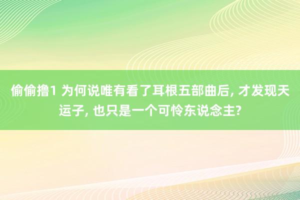 偷偷撸1 为何说唯有看了耳根五部曲后， 才发现天运子， 也只是一个可怜东说念主?