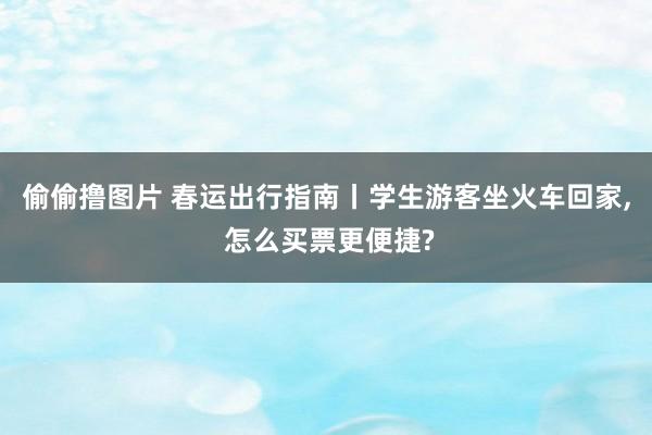 偷偷撸图片 春运出行指南丨学生游客坐火车回家， 怎么买票更便捷?